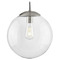 Progress Lighting Progress Lighting Atwell Brushed Nickel Pendant Light with Globe Shade P500311-009