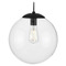 Progress Lighting Progress Lighting Atwell Matte Black Pendant Light with Globe Shade P500311-031