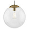 Progress Lighting Progress Lighting Atwell Brushed Bronze Pendant Light with Globe Shade P500311-109