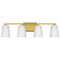 Progress Lighting Progress Lighting Vertex Brushed Gold Bathroom Light P300464-191