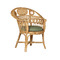 Currey and Company Lighting Eugenie Natural Armchair with Linho Loden Fabric by Currey & Company 7000-1082