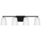 Progress Lighting Progress Lighting Vertex Matte Black Bathroom Light P300464-31M