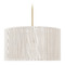 Capital Lighting Capital Lighting Tara Matte Brass Pendant Light with Drum Shade 357914MA