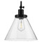 Progress Lighting Progress Lighting Hinton Matte Black Pendant Light with Conical Shade P500324-031