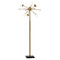 Adesso Home Lighting Adesso Home Doppler Antique Brass and Black Marble LED Floor Lamp with Globe Shade 4271-21