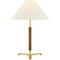 Visual Comfort Signature Collection Alda Antique Brass Walnut Buffet Lamp RB3125AB/W-L