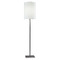 Adesso Home Lighting Adesso Home Liam Brushed Steel Floor Lamp with Cylindrical Shade 1547-22