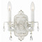 Crystorama Lighting Crystorama Lighting Paris Market Antique White Sconce 5022-AW-CL-S