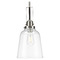 Progress Lighting 1-Light Pendant from the Rushton Collection in Brushed Nickel Finish P500329-009