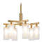 Matteo Lighting Matteo Lighting Kristof Aged Gold Brass LED Chandelier C60806AG