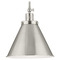 Progress Lighting Progress Lighting Hinton Brushed Nickel Pendant Light with Conical Shade P500325-009