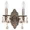 Crystorama Lighting Crystorama Lighting Paris Market Venetian Bronze Sconce 5022-VB-GT-MWP
