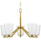 Progress Lighting Progress Lighting Vertex Brushed Gold Chandelier P400343-191