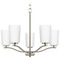 Progress Lighting Progress Lighting Adley Brushed Nickel Chandelier P400350-009