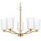 Progress Lighting Progress Lighting Adley Satin Brass Chandelier P400350-012