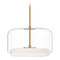 Kuzco Lighting Kuzco Lighting Enkel Brushed Gold LED Pendant Light with Drum Shade PD70615-CL/BG-UNV