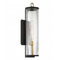 Minka Lavery Minka Lavery Lru Cara Dark Matte Black & Painted Legacy Brass Outdoor Wall Light 79002-734