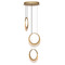 ET2 Lighting Et2 Lyra Gold LED Multi-Light Pendant E23913-112GLD