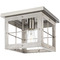 Progress Lighting Progress Lighting Hedgerow Brushed Nickel & Grey Washed Oak Flushmount Light P350197-009