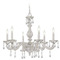 Crystorama Lighting Crystorama Lighting Paris Market Antique White Crystal Chandelier 5036-AW-CL-SAQ