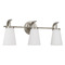 HomePlace by Capital Lighting Homeplace By Capital Lighting Drake Brushed Nickel Bathroom Light 161031BN-660