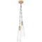 Visual Comfort Signature Collection Elias Antique Brass Clear Glass Pendant Light RB5111AB-CG