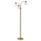 Adesso Home Lighting Adesso Home Presley Shiny Gold Floor Lamp with Bowl / Dome Shade 3566-04