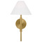 Visual Comfort Studio Collection Visual Comfort Studio Collection Drew & Jonathan Porteau Satin Brass Sconce DJW1011SB