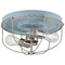Progress Lighting Progress Lighting Medal Coastal Blue & Brushed Nickel Flushmount Light P350195-164