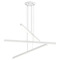 Matteo Lighting Matteo Lighting Presley Matte White LED Multi-Light Pendant with Rectangle Shade C80843MW