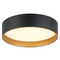 Matteo Lighting Matteo Lighting Novalee Matte Black & Gold LED Flushmount Light M10115MB