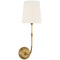 Visual Comfort Signature Collection Studio Hand-Rubbed Antique Brass Flush Mount Light SK2005HAB-L