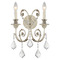 Crystorama Lighting Crystorama Lighting Regis Olde Silver Sconce 5112-OS-CL-MWP