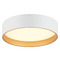 Matteo Lighting Matteo Lighting Novalee Matte White & Gold LED Flushmount Light M10115MW