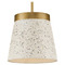 Progress Lighting 1-Light Pendant from the Terrazzo Collection in Distressed Brass Finish P500313-175