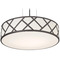 AFX Lighting Afx Lighting Haven Black LED Pendant Light with Drum Shade HVNP21LAJUDBK