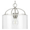 Progress Lighting Progress Lighting Leyden Brushed Nickel Pendant Light with Drum Shade P500316-009