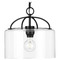 Progress Lighting Progress Lighting Leyden Matte Black Pendant Light with Drum Shade P500316-031