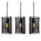 AFX Lighting Afx Lighting Dana Black Multi-Light Pendant with Cylindrical Shade DNAP10MBBKLNR3