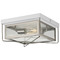Progress Lighting Progress Lighting Barlowe Stainless Steel & White Close To Ceiling Light P550069-135