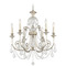 Crystorama Lighting Crystorama Lighting Regis Olde Silver Crystal Chandelier 5116-OS-CL-S