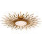 Visual Comfort Signature Collection Avant Gilded Iron White Glass Medium Chandelier SK4050GI-WG