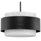 Progress Lighting Progress Lighting Silva Matte Black Pendant Light with Drum Shade P500399-31M