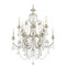 Crystorama Lighting Crystorama Lighting Regis Olde Silver Crystal Chandelier 5119-OS-CL-SAQ