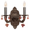 Crystorama Lighting Crystorama Lighting Paris Market Venetian Bronze Sconce 5200-VB-AMBER