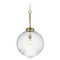 Maxim Lighting Maxim Lighting Kasbah Satin Brass Pendant Light with Globe Shade 15196CRSBR