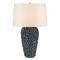 Currey and Company Lighting Currey and Company Milos Blue Table Lamp with Empire Shade 6000-0745
