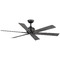 Progress Lighting Progress Lighting Brazas Matte Black Ceiling Fan Without Light P250100-31M