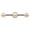 Justice Design Group Justice Design Centric 3-Light Bath Bar FSN-4163-OPAL-MBBR