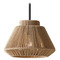 Justice Design Group Justice Design Nido 12 Inch Natural Rope 1-Light Pendant ECO-8290-MBLK